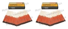 2x 25ct UCO STORM PROOF MATCHES W/STRIKERS 15 Sec. Burn Windproof STRIKE ON BOX!