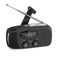 Upgrade Portable Solar Emergency Weather Radio Hand Crank AM/FM NOAA Survival