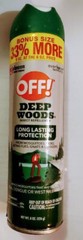 OFF! DEEP WOODS-ALL INSECT Repellent-SPRAY-8 OZ AT 6OZ PRICE-33% MORE