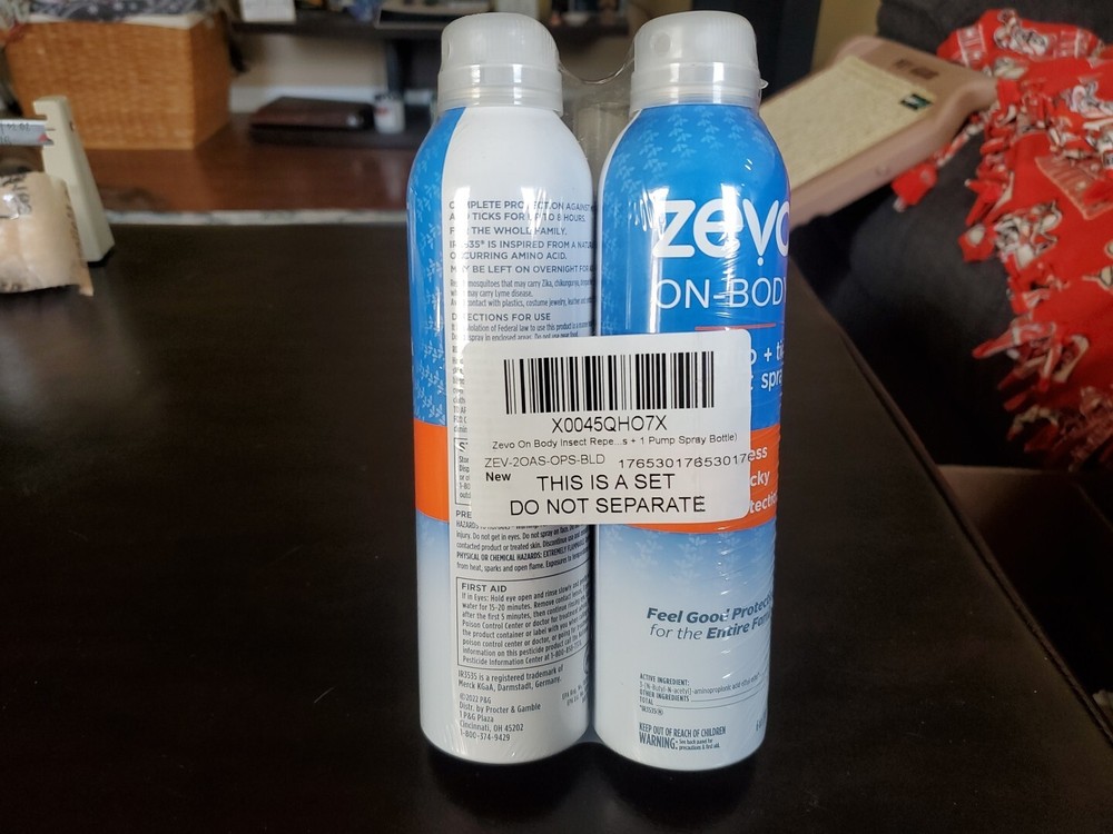 NEW & SEALED – (3) pc. Set Zevo On-Body Mosquito + Tick Repellents Spray & Mist