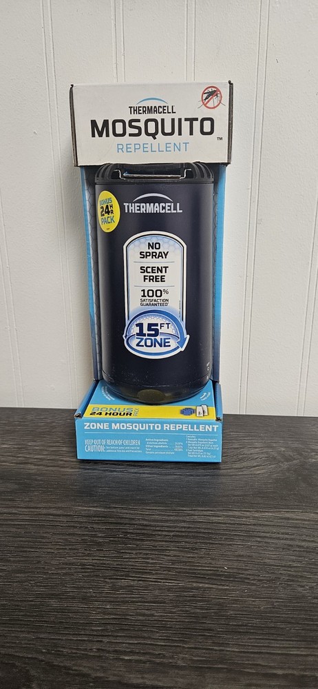 Thermacell Mosquito REPELLENT Patio Shield 15 ft ZONE NO SPRAY Refillable 12 hr.