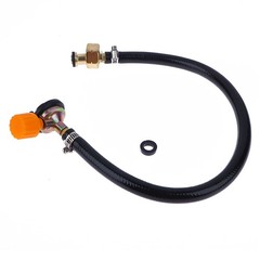 Gas Refill Adapter Leakproof Rubber Gas Refill Pipe Tube Cylinder Convertor