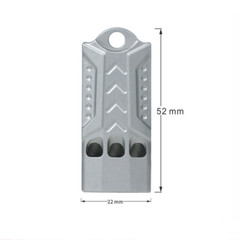 Titanium Keychain 3 Holes Safety Whistle Outdoor Survival Pocket Whistle EDC