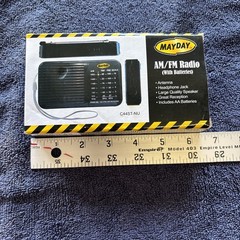 Mayday AM/FM Radio With Batteries Earthquake Kit Item