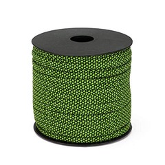 7 Strand Core 550lb Paracord Parachute Cord Lanyard Mil Spec Type Green & Black