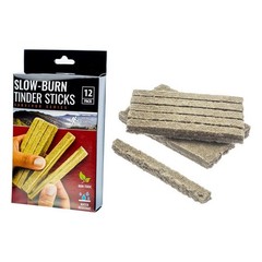 ASR Outdoor Slow Burn Tinder Sticks Waterproof Firestarter Set for Camping 12pk