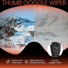 Surgoal Leather Heated Gloves For Men 158F 8H Battery Life 7.4V Rechargeable