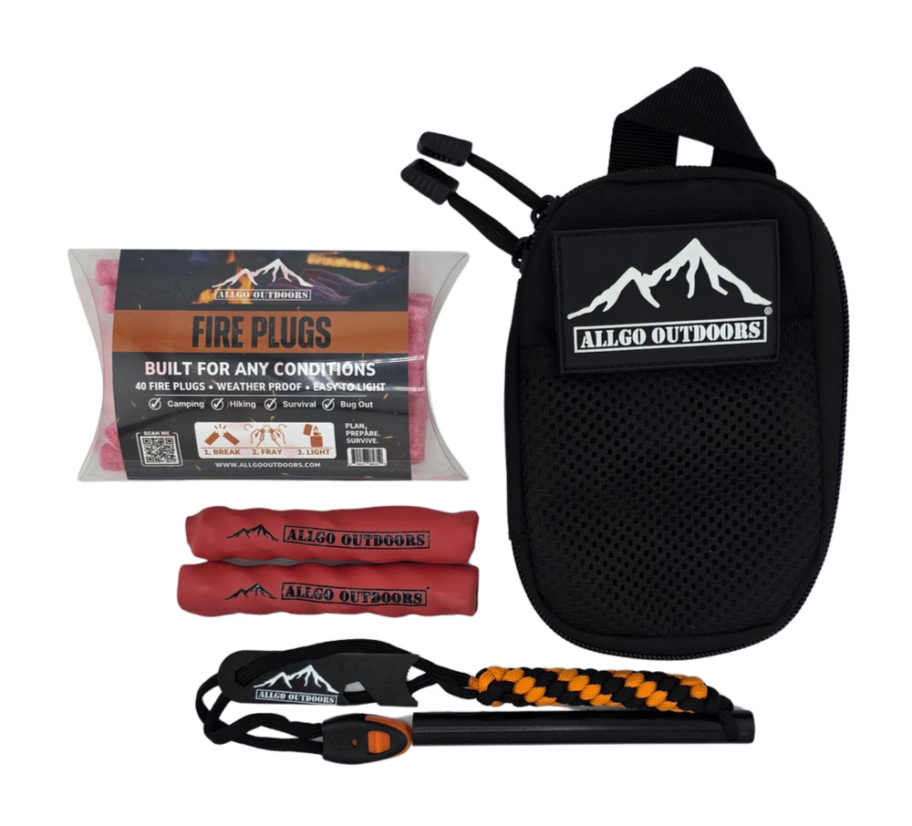 Allgo Outdoors Blaze Fire Kit – Kit Tinder for Camping or Survival Fire Starter