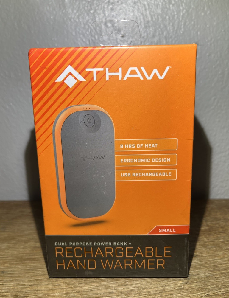 THAW Rechargeable 8hr Electric Hand Warmer with 5,200 mAh USB-C Power Bank