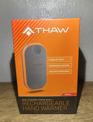 THAW Rechargeable 8hr Electric Hand Warmer with 5,200 mAh USB-C Power Bank