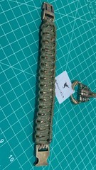 Sparrow’s Tactical Cobra Weave Style Paracord Bracelet / Bronze Buckle Bracelet