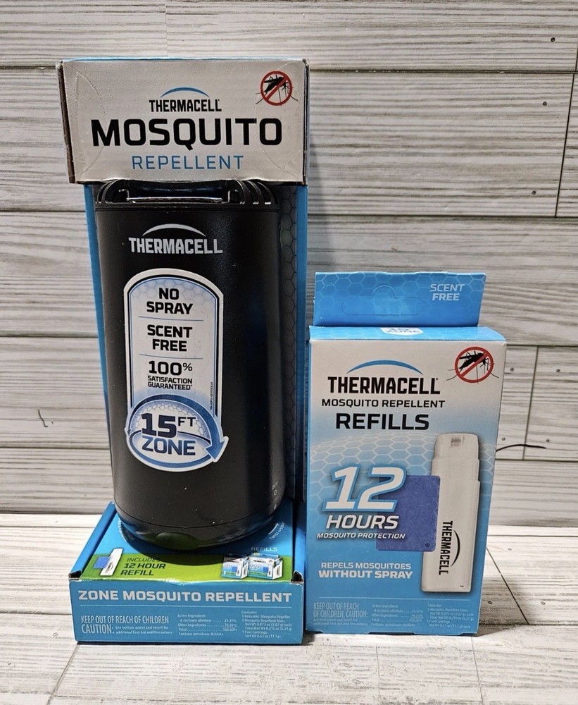 Thermacell Zone Mosquito Repellent No Spray Scent-Free 15 ft Zone + 3 Refills