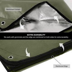 Redswing 4 Pack Heavy Duty Waterproof Emergency Thermal Tarp Insulated Survival