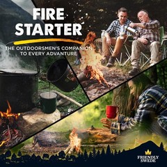 Weatherproof Ferro Rod Fire Starter 2-Pack – 15,000 Strikes for Camping & Hiking