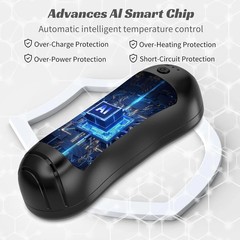 6000mAh Portable Electric Hand Warmers For Gift,Rechargeable 2 Pack Hand Warmers