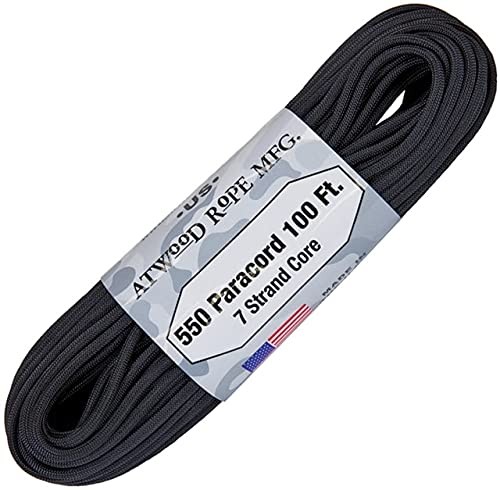 Atwood Rope MFG Parachute Cord Black One Size