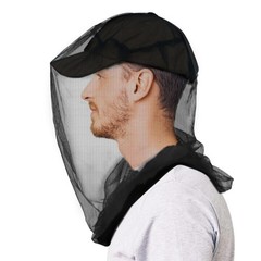 1 Pack Mosquito Head Net Mesh, Fits All Hats for Men & Women,Black