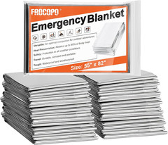 6 Pack Emergency Mylar Blanket, Emergency Blanket Space Blanket Survival Rescue