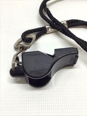 Vintage Foxtron Inc Canada Fox 40 Three Chamber Pealess Official Referee Whistle