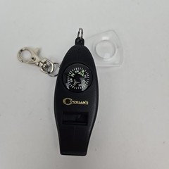 Coghlan’s FOUR function WHISTLE thermometer COMPASS magnifier kayak hiking camp