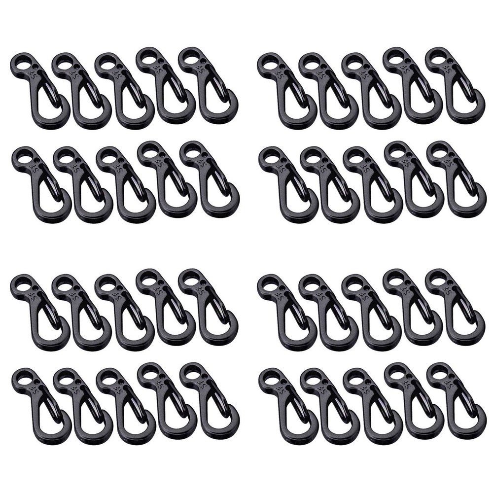 40PC Spring Backpack Clasps Climbing Carabiners Keychain Camping4568