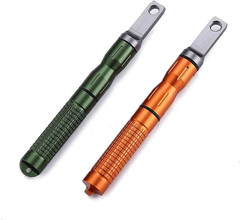2 PCS Compact Fire Starter With Scraper Striker Replaceable Threaded Ferro Rod
