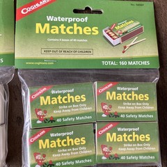 Lot Of 2 Packs Coghlans Waterproof Matches, Waterproof Striker Outdoors Model