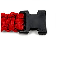 Explorer 9.5″ Survival Paracord Bracelet Red Nylon Plastic Release Buckle Campin