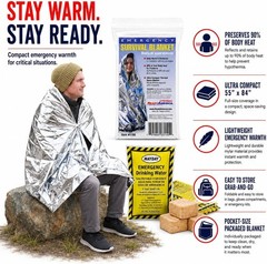 Emergency Kit 1 Person 3 Day Survival Pack Water Food Blanket Earthquake Flood