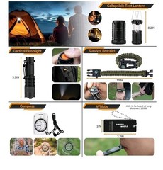 🎯 250+Piece Tactical Survival Kit with First Aid and Emergency Gear Brand New