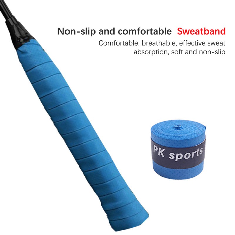 1Pc Dry Tennis Racket Grip Anti-skid Sweat Absorbed Wraps Taps Badminton Grips
