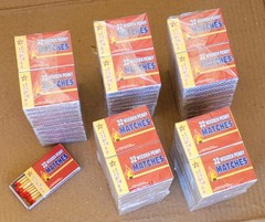 100 Packs Matches 32 Count Strike on Box Kitchen Camping Fire Starter
