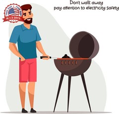 600W Electric Charcoal Starter Fire Lighter for BBQ Grill Smoker Fireplace, Fire