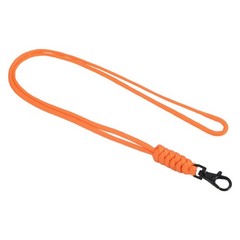 19″ Paracord Lanyard Lobster Clasp Necklace Badge Holder Strap Cord Orange