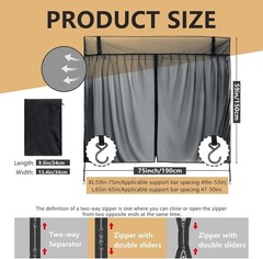 Breathable Tailgate Bug Screen with Magnetic Fasteners – Perfect for Camping