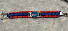 Buffalo Bills Paracord Survival Bracelet 9 Inch Alloy Closure