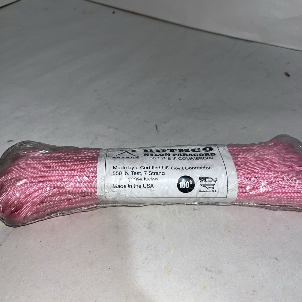 Rothco Nylon Paracord Pink
