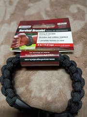 SecureLine 550lb Military Grade Paracord Survival Bracelet Medium BN2