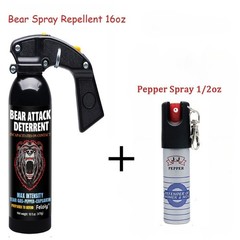 Feloiy Self Defense Security Protection Spray With 1 Pack Free Peper Spray 1/2oz