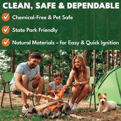 Superior Trading Fire 30 Extra Large pods, Waterproof for Indoor/Outdoor