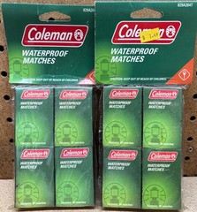 Coleman Waterproof Matches ( 8 packs ) extra large waterpoof heads 320 Matches