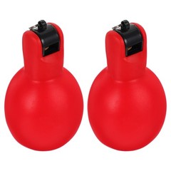 2Pcs Bright Red PVC Durable Survival Whistles Small Portable for Outdoor Play