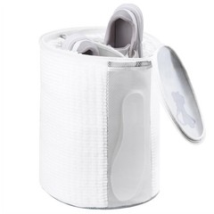 Teletrogy Large Shoe Bag for Washing Machine, Two-Zone 11.5 liters, White