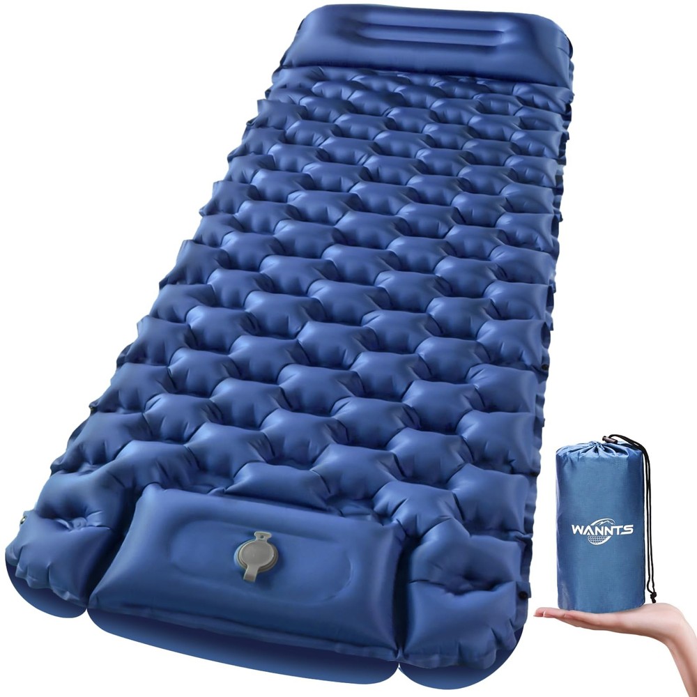 WANNTS Sleeping Pad, Ultralight Inflatable Sleeping Pad for Camping, Built-in…