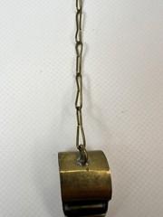Vintage Brass Pea Pipe P.J Police Retro Pipe Whistle Decorative M 55