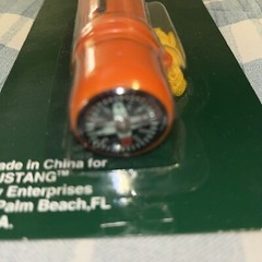 Survival Whistle with Compass Multi-Use Air Tight Compartment -O