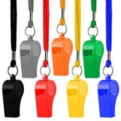 Whistle 12 Packs Sports Whistles with Lanyard Loud Crisp Sound Whistle Bulk I…