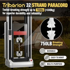 Paracord Rope 750 lb – 5/32″ Parachute Cord 4MM 12-Strand para Cord 200ft White