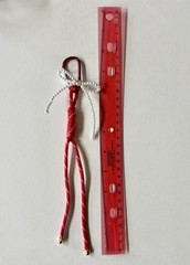 Paracord Rope with Faux Pearl Bow Pendant Creative Keychain Bag Charm