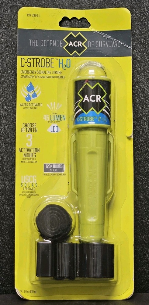 ACR C-Strobe H20 Waterproof Emergency Distress Strobe Light Stay Safe on Water